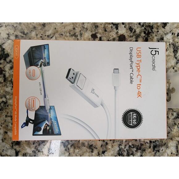 j5create usb type-c to 4k unopened white - Picture 1 of 5